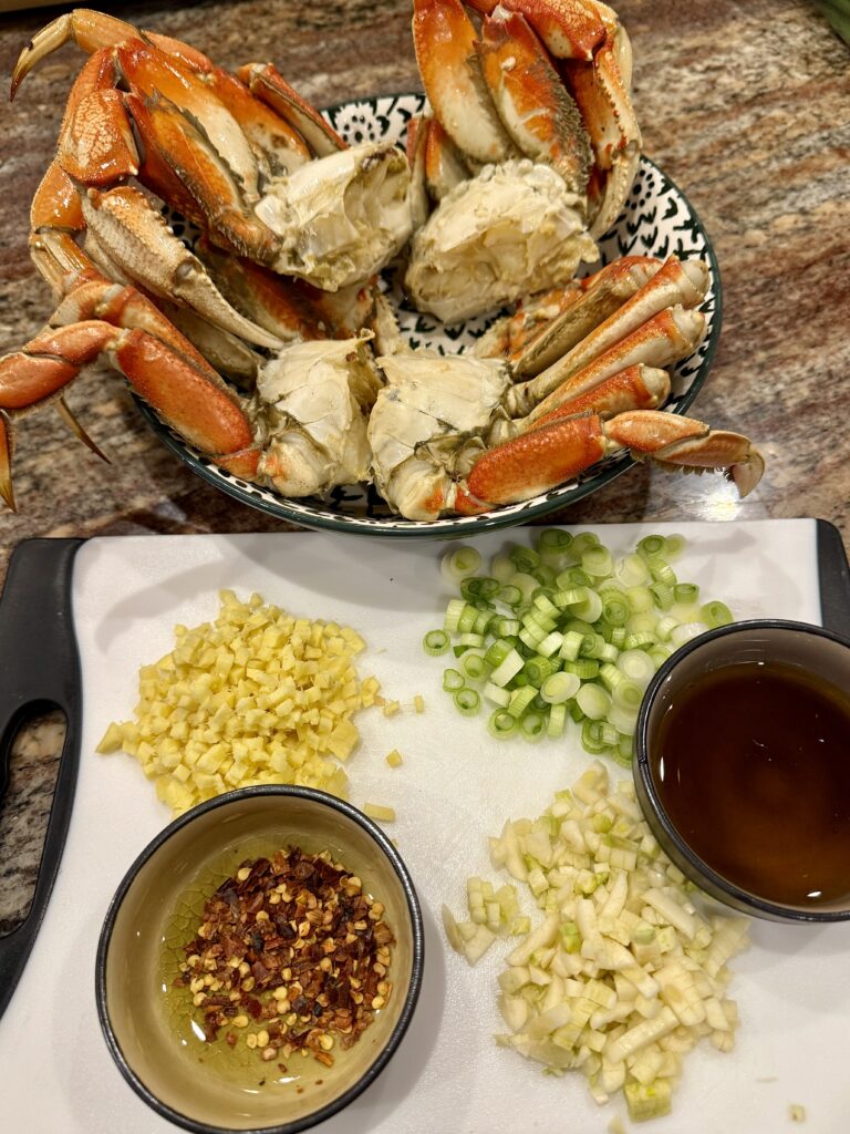 Dungeness Crab, Dungeness Crab with Zesty Ginger-Garlic Butter: A Pacific Northwest Delicacy