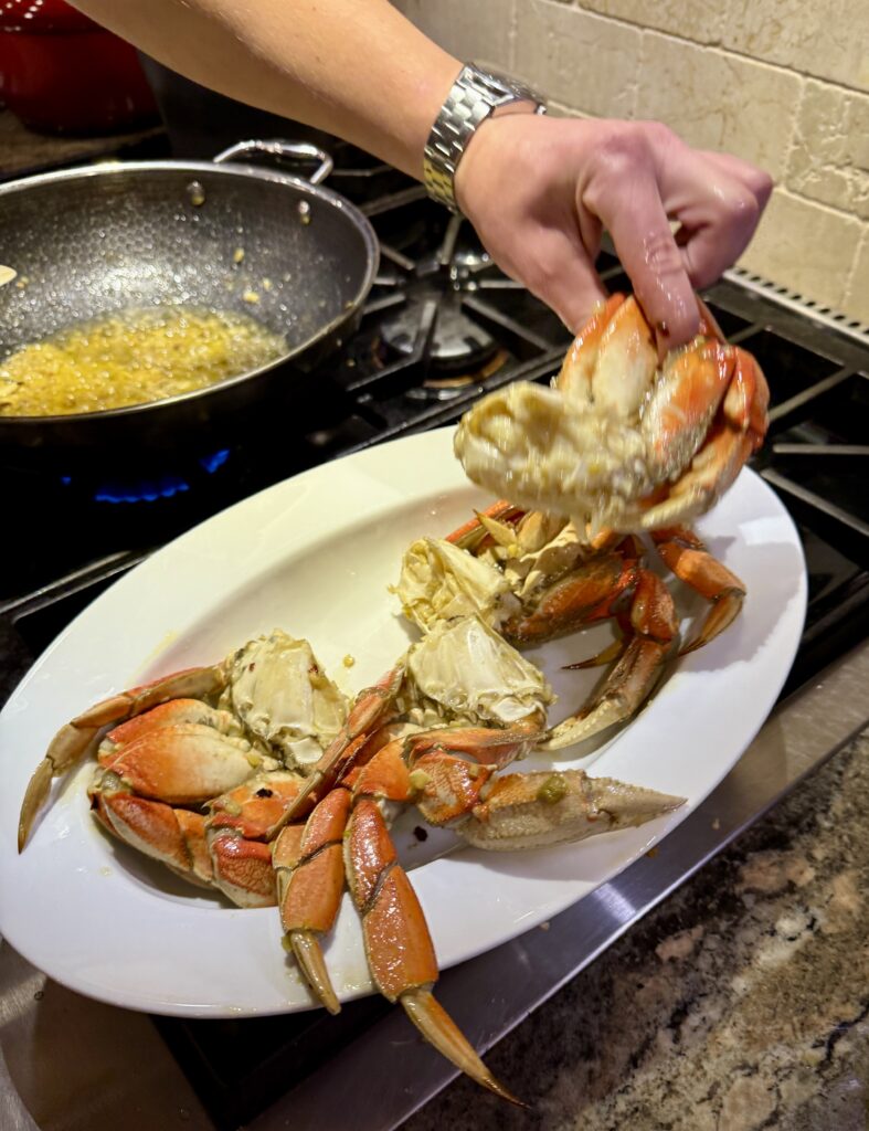 Dungeness Crab, Dungeness Crab with Zesty Ginger-Garlic Butter: A Pacific Northwest Delicacy