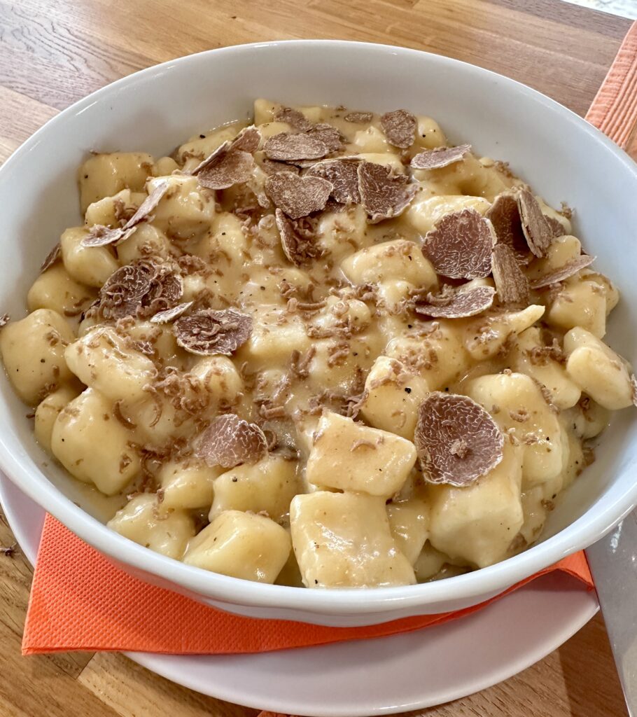 Gnocchi with truffles