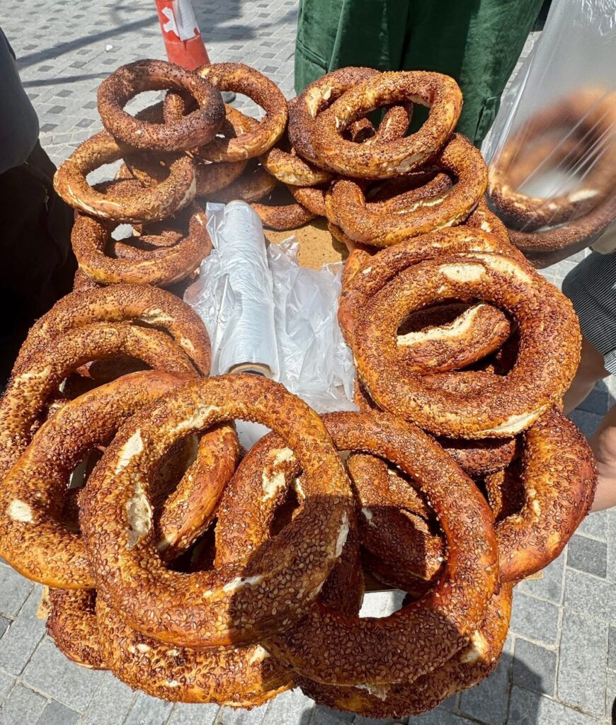 Simit is huge here!