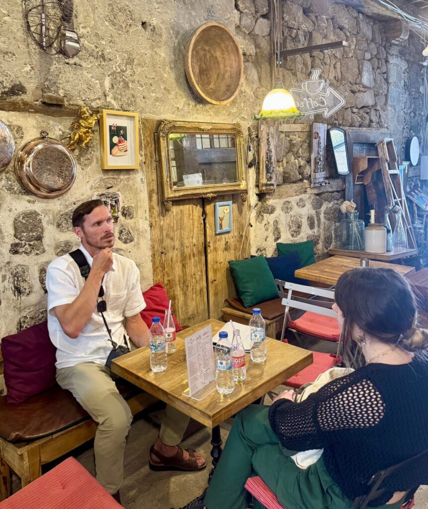 Ryan chatting with our friend in Ankara