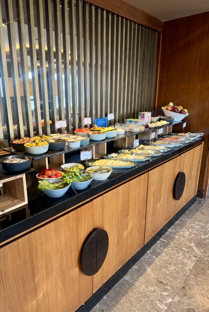 Afternoon spread at Ankara Hilton Executive Lounge