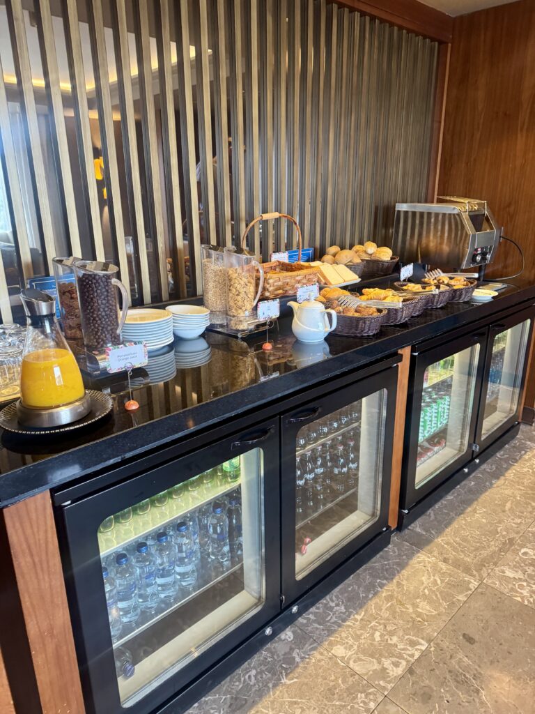 Breakfast buffet at Ankara Hilton Executive Lounge