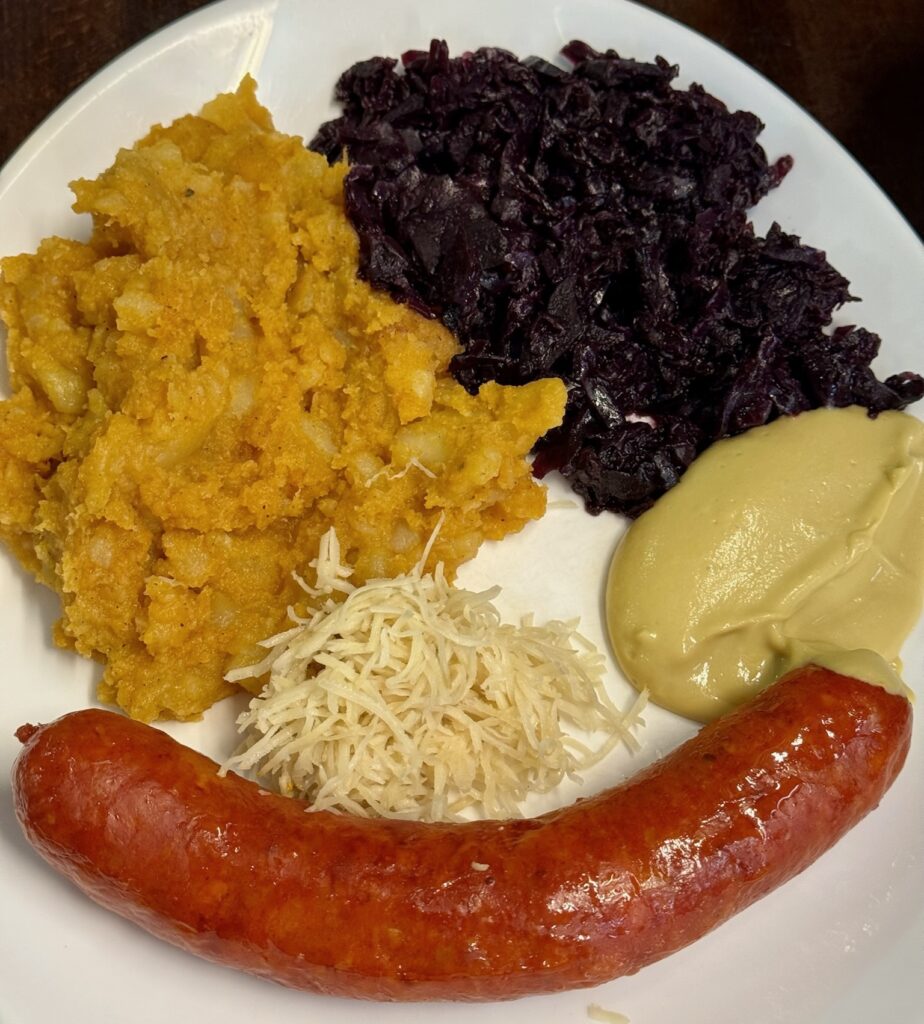 Sausage with sides