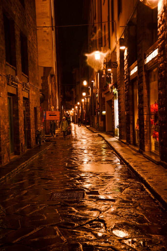 Evening streets in Florence