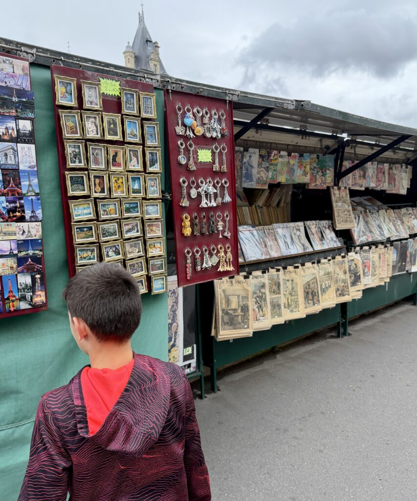 Paris street vendor Afternoon tea in Limerick Ireland Traveling internationally with a child