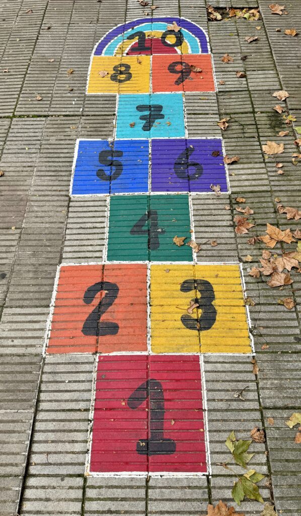 Hopscotch in the street Colonia del Sacramento