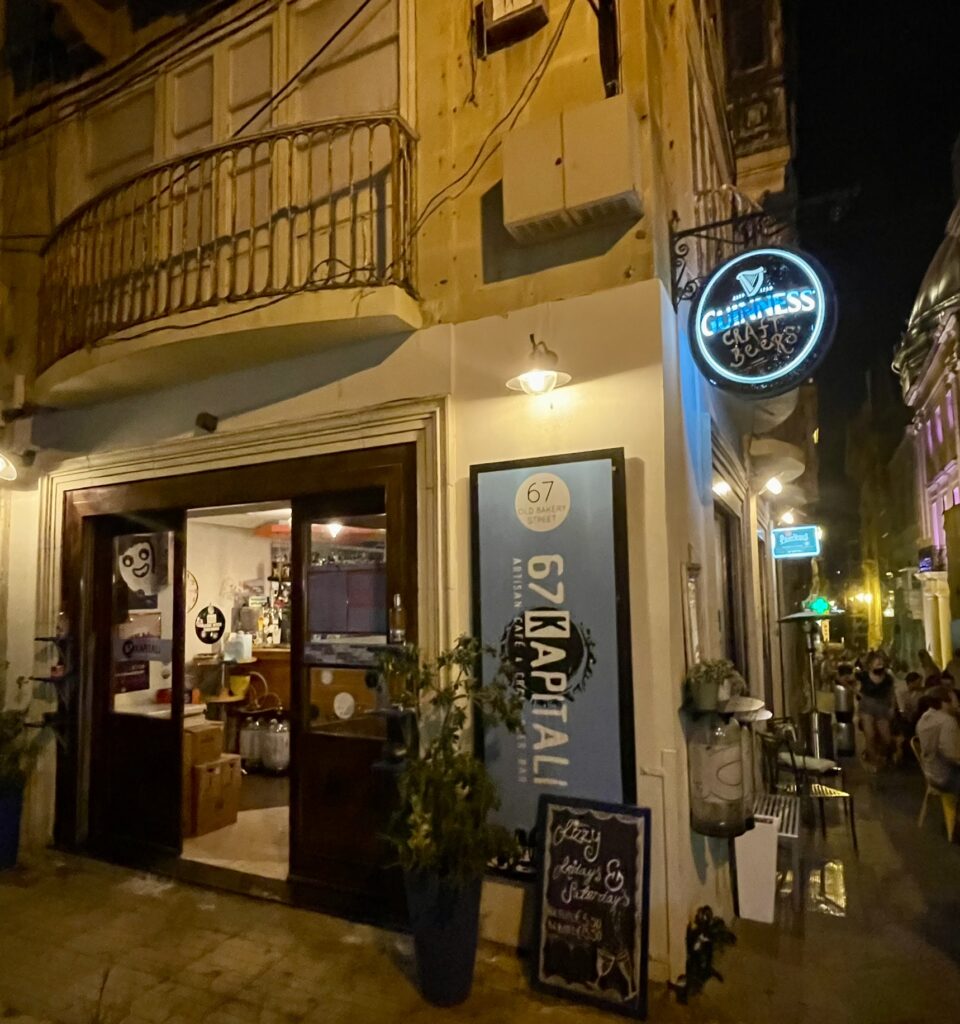 Dining in Valletta