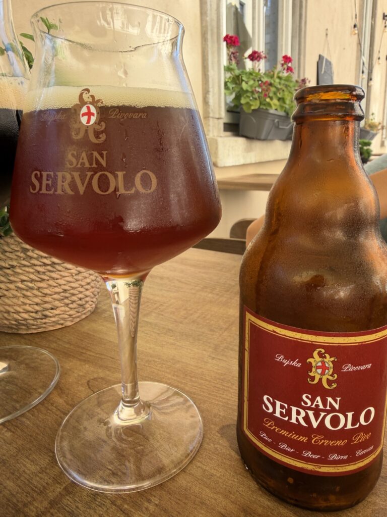 Excellent beer to be had in Croatia
