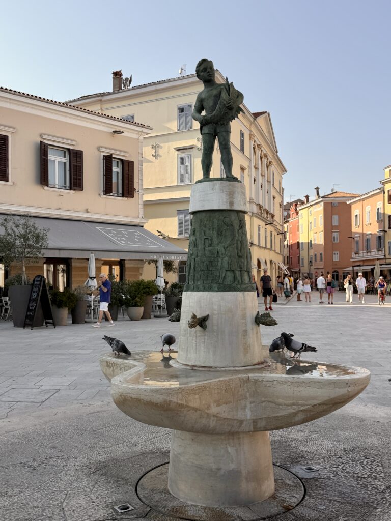 Main square with lots of shops