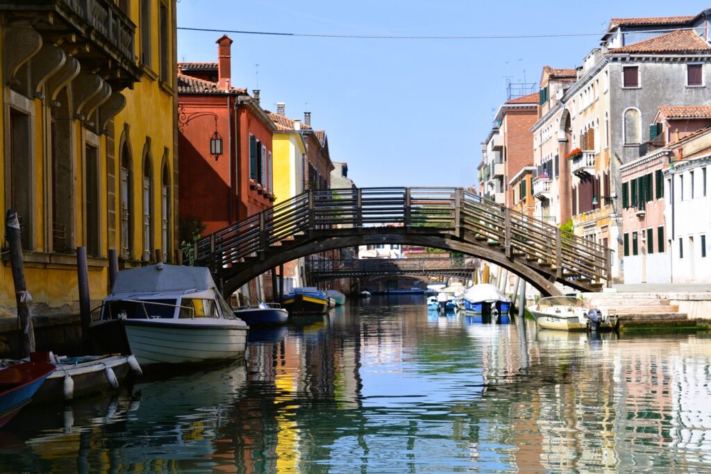 Pedestriam bridge in Venice