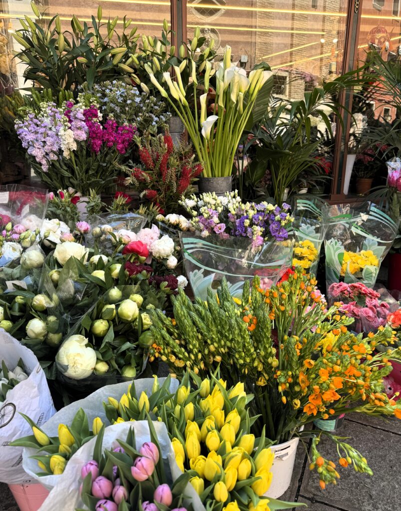 Flower market in Venice